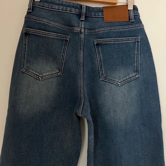 Loro Piana Fleece lined Straight Leg Jeans for women - Picture 5 of 16